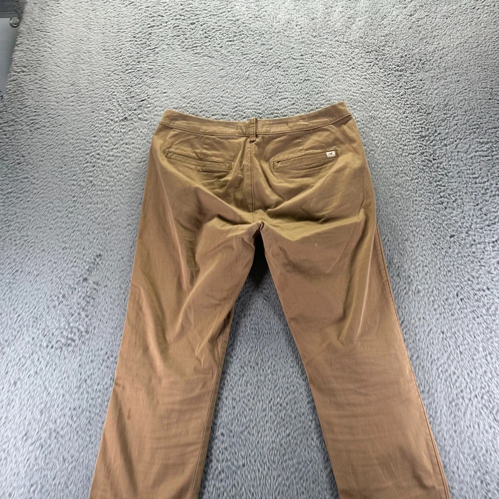 Hollister‎ Epic Flex Pant Men's 34x32 Brown Cotton Chino Skinny Business Stretch